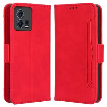 Husă Portofel Motorola Moto S30 Pro/Edge 30 Fusion - Cardholder - Roșu