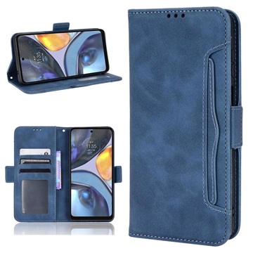 Husă Portofel Motorola Moto G22 - Cardholder - Albastru