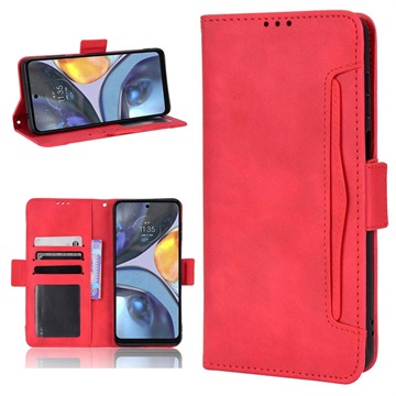 Husă Portofel Motorola Moto G22 - Cardholder - Roșu