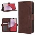 Husă Portofel Samsung Galaxy A14/A14 5G - Cardholder - Maro