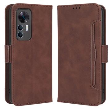 Husă Portofel Xiaomi 12T/12T Pro - Cardholder - Maro