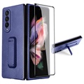 Husă cu Protector Ecran Frontal Samsung Galaxy Z Fold3 5G - Albastru