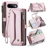 Husă portofel CaseMe C36 Google Pixel 11 Pro XL cu protecție RFID - Roz