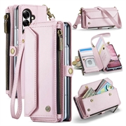 Husă portofel CaseMe C36 Samsung Galaxy Z Fold8 Ultra cu protecție RFID - Roz