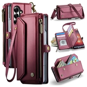 Husă portofel CaseMe C36 Samsung Galaxy Z Fold8 Ultra cu protecție RFID - Roșu
