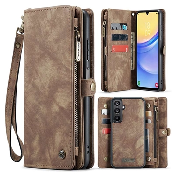 Husă Portofel Samsung Galaxy A16 5G - Caseme 008 2-în-1 Multifunctional - Maro