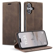 Husă Portofel iPhone 16 Plus - Caseme 013 - Cafeniu