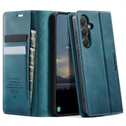 Geantă de portofel cu textură de vițel și blocare RFID Samsung Galaxy S26 FE Caseme 033 - verde