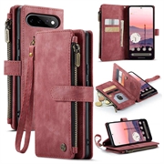 Husă Portofel Google Pixel 11/11 Pro - Caseme C30 Multifunctional - Roșu