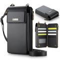 Caseme ME50 Universal Geantă Crossbody cu protecție RFID - 4"-7.3" - Negru