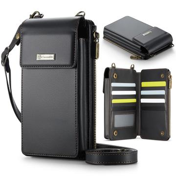Caseme ME50 Universal Geantă Crossbody cu protecție RFID - 4"-7.3" - Negru