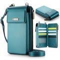 Caseme ME50 Universal Geantă Crossbody cu protecție RFID - 4"-7.3" - Albastru