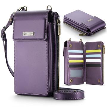 Caseme ME50 Universal Geantă Crossbody cu protecție RFID - 4"-7.3" - Violet