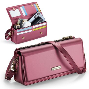Geantă pentru telefon Crossbody Caseme Me30 3-în-1 - 4"-7.5" - Roșu