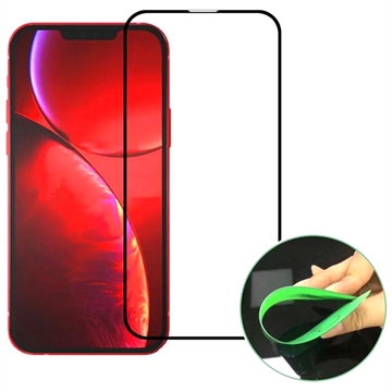 Geam Protecție Ecran Sticlă Temperată iPhone 13/13 Pro/14 - Ceramic - Marginea Neagră