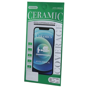 Geam Protecție Ecran Sticlă Temperată iPhone 11 / iPhone XR - Ceramic - Marginea Neagră