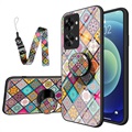 Husă Hibrid OnePlus Nord 2T - Checkered Pattern - Mandala Multicoloră