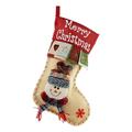 Ciorap de Crăciun cu personaj 3D – 46 x 30cm – Om de zăpadă