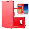 Husa portofel clasica pentru Samsung Galaxy Note8 - rosie