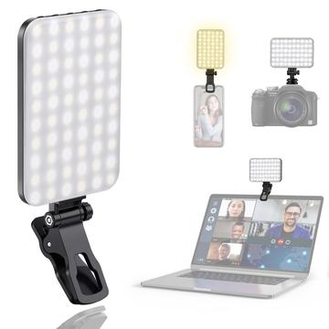 Clip-On LED Lumină pentru selfie-uri pentru mobil și laptop, de ex. iPhone, MacBook