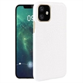 Husă din Plastic Acoperită iPhone 11 - Crocodil - Alb