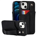 Husă TPU Acoperită cu RFID Stand iPhone 13 Mini - Negru