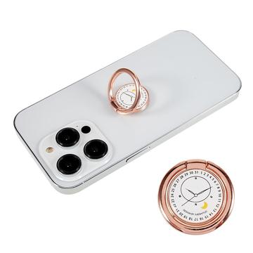 Compas Design Suport inel pentru telefon mobil Suport pentru degete Kickstand Metal Grip Holder - Alb