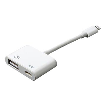 Adaptor pentru cameră compatibil Lightning la USB 3.0 - alb