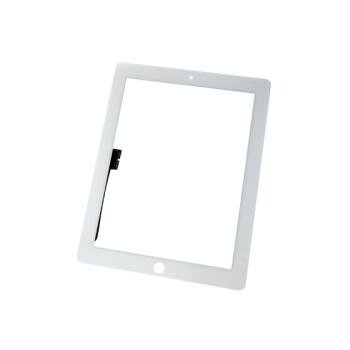 Sticla de afișare și ecran tactil pentru iPad 3, iPad 4 - alb