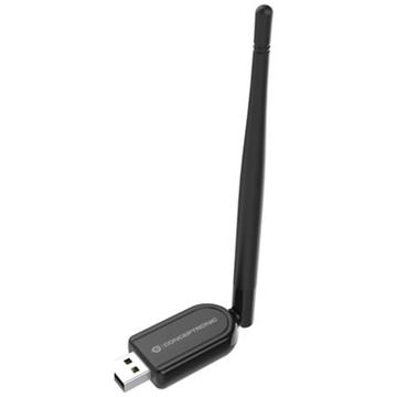 Adaptor USB Bluetooth 5.1 cu rază lungă de acțiune Conceptronic ABBY cu antenă externă