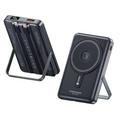 Coteci iH-074 Baterie externă magnetică de 10000mAh cu cabluri USB-C și Lightning - 22.5W - Albastru închis