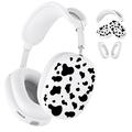 Set de protecție 3 în 1 cu model de vacă pentru AirPods Max - Alb / Negru