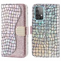 Husă Portofel Samsung Galaxy A52 5G, Galaxy A52s - Croco Bling