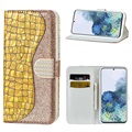 Husă Portofel Samsung Galaxy S21 5G - Croco Bling