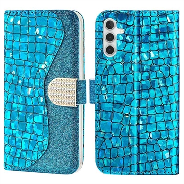 Husă Portofel Samsung Galaxy A14/A14 5G - Croco Bling