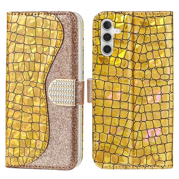Husă Portofel Samsung Galaxy A34 5G - Croco Bling