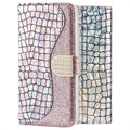 Husă Portofel Samsung Galaxy A70 Croco Bling