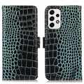 Husă Piele Portofel cu RFID Samsung Galaxy A33 5G - Crocodile