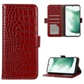 Husă Piele Portofel cu RFID Samsung Galaxy A53 5G - Crocodile