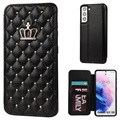 Husă Flip Samsung Galaxy S21 5G - Crown Grid Pattern