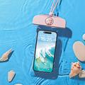 Husă Impermeabilă pentru Smartphone-uri Drăguț Urs - 7.2" - roz