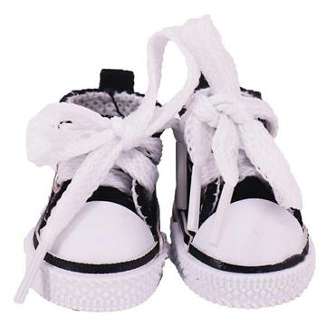 Mini adidași drăguți cu dantelă pentru Labubu 17cm - Negru