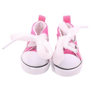 Mini adidași drăguți cu dantelă pentru Labubu 17cm - Roz Intens