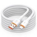 Cablu D-POWER 2002 USB-A/USB-C 3A - 2m - Alb