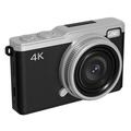 D72 Cameră digitală portabilă 4K cu zoom 16X, card de memorie de 32GB - Negru