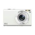 DC402-AF Camera digitală 4K pentru copii 48MP Auto Focus 16X Digital Zoom Vlogging Camera pentru adolescenți - Alb