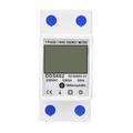 DDS662 Kilowatt Monitor de utilizare a energiei electrice AC 230V 50Hz Consumul de energie electrică Watt Meter Tester - Alb