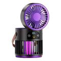 Ventilator de răcire DF1 3-în-1 cu lampă anti-țânțari - Negru / Violet
