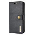 Husă din piele portofel 2-în-1 DG.Ming pentru Samsung Galaxy S8+ - neagră