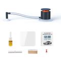 Kit de reparare a fisurilor parbrizului mașinii DIY cu pompă de aer și instrument de vid